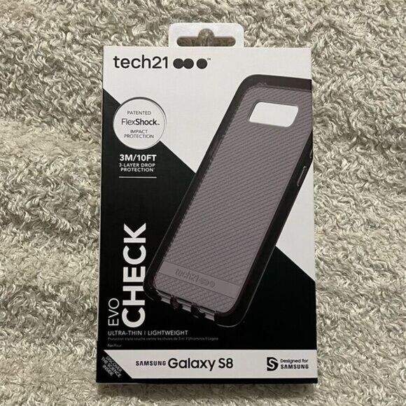 Tech21‎ Evo Check Case Samsung Galaxy S8 Black Impact Protection Ultra-thin - Picture 1 of 5
